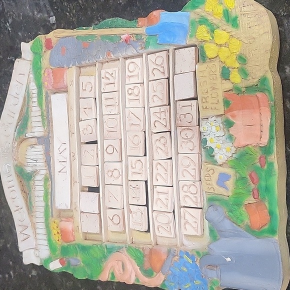 LL Bean Al Pisano Vintage Perpetual Calendar Country Carvers Display Made In USA - Picture 1 of 13